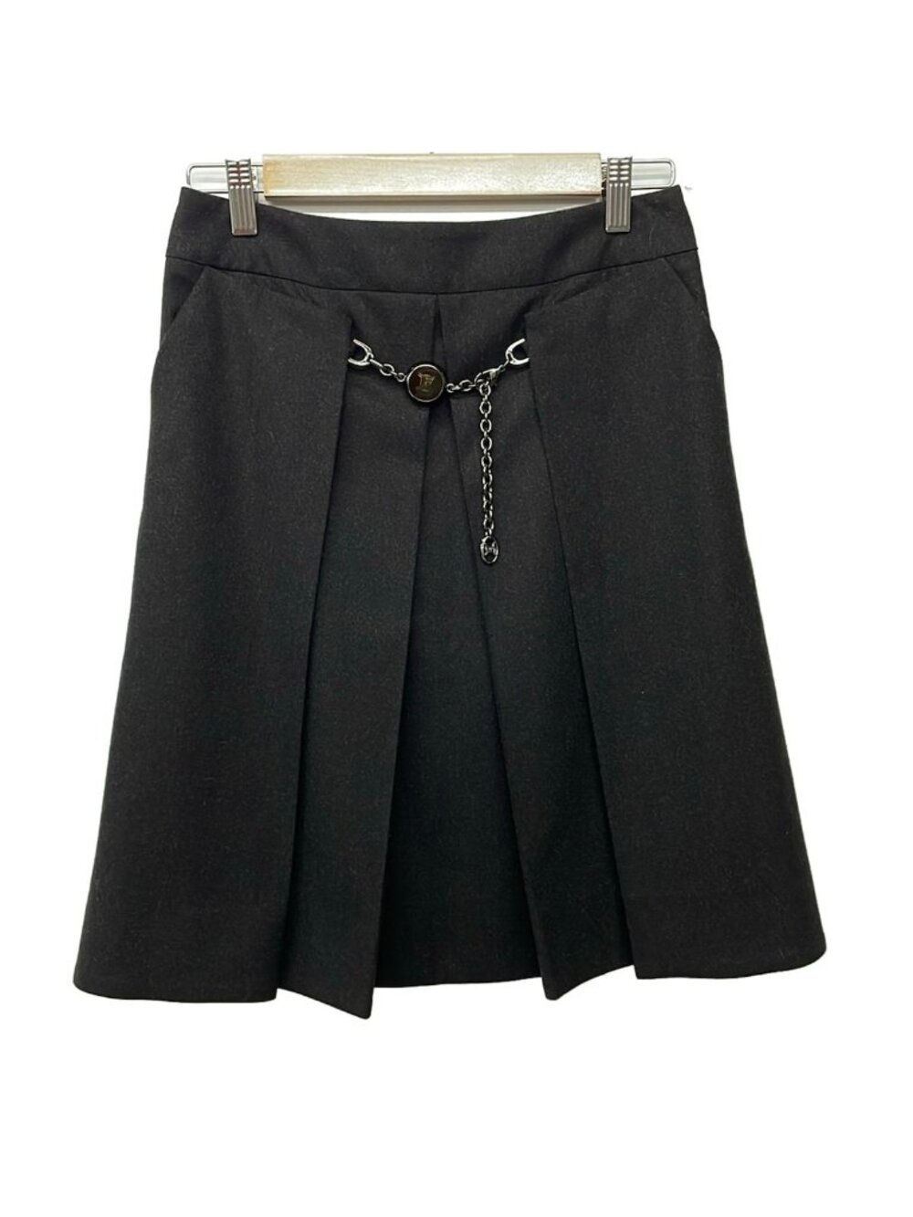 Celine Skirt S Black Knee-Length 36
